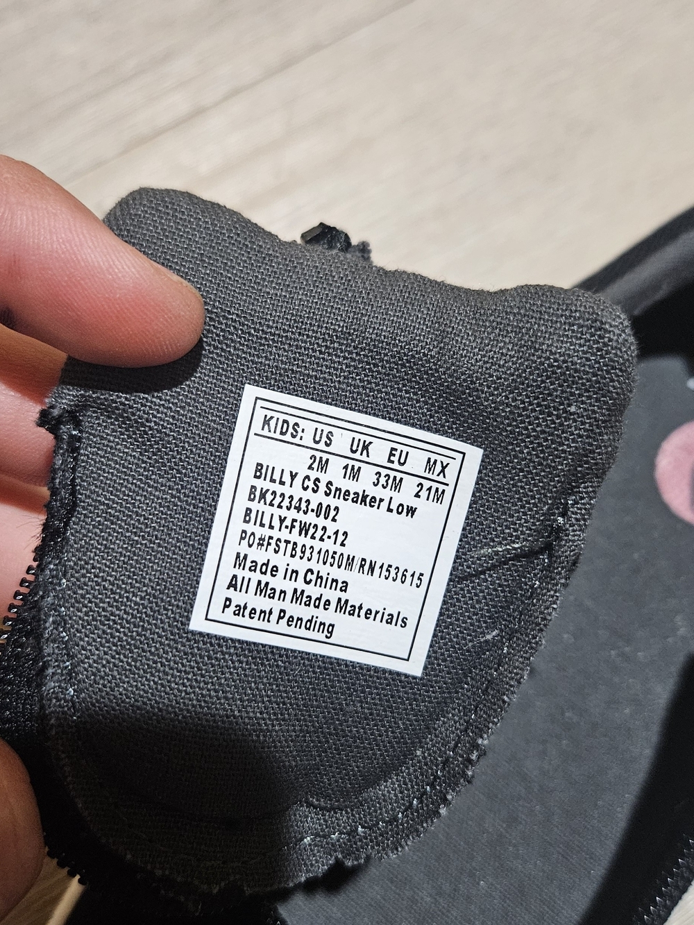 Billy Footwear Kids CS Sneaker Low - Black And White - Picture 4 of 7